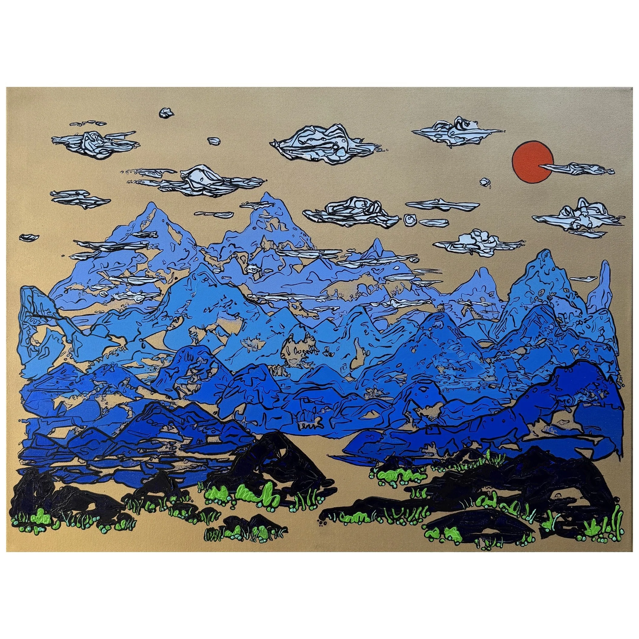 Large Golden Mountains