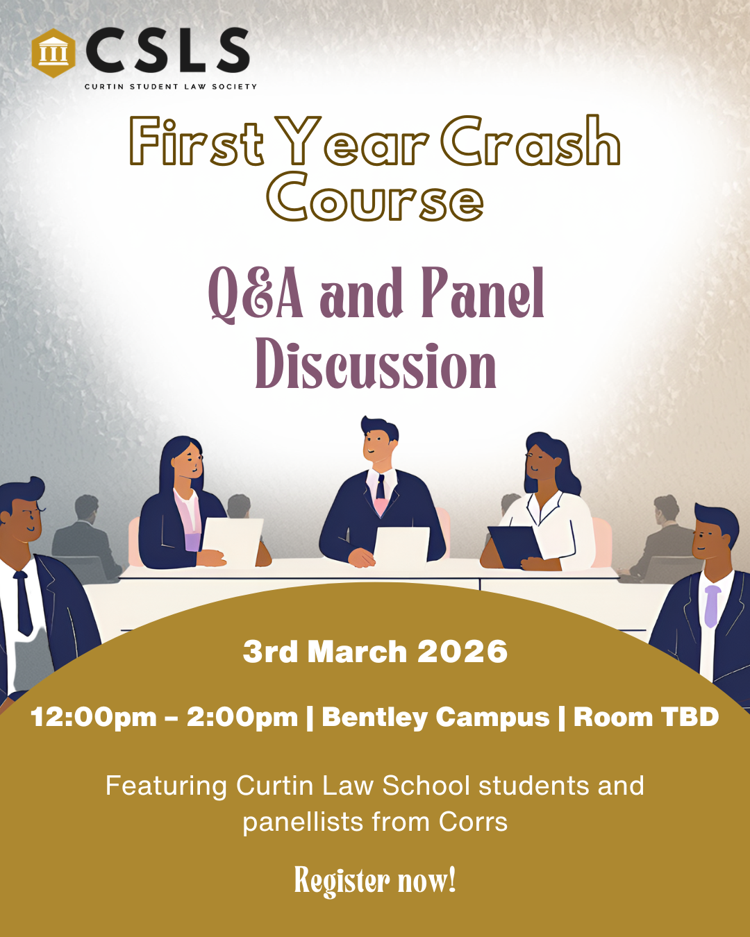 First Year Crash Course: Q&amp;A and Panel Discussion