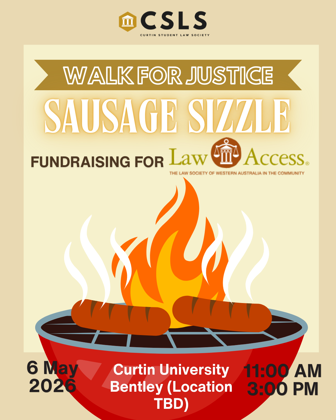 Sausage SizzleWalk for Justice X CSLS