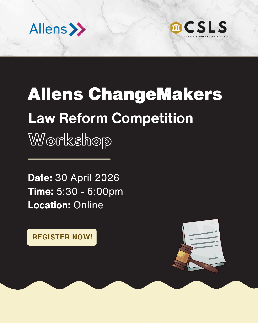 Allens ChangeMakers: Law Reform Competition Workshop