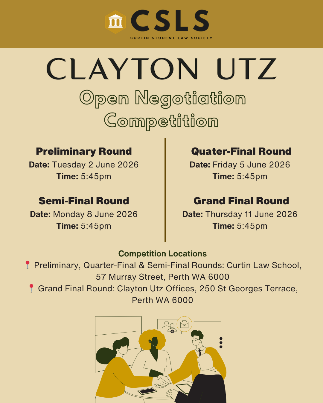 CSLS x Clayton UTZ Open Negotiation Competition 2026