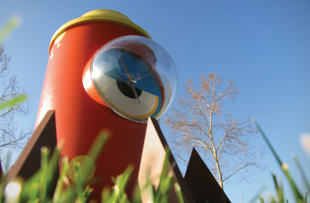 Full Scale Model With Internal Timepiece