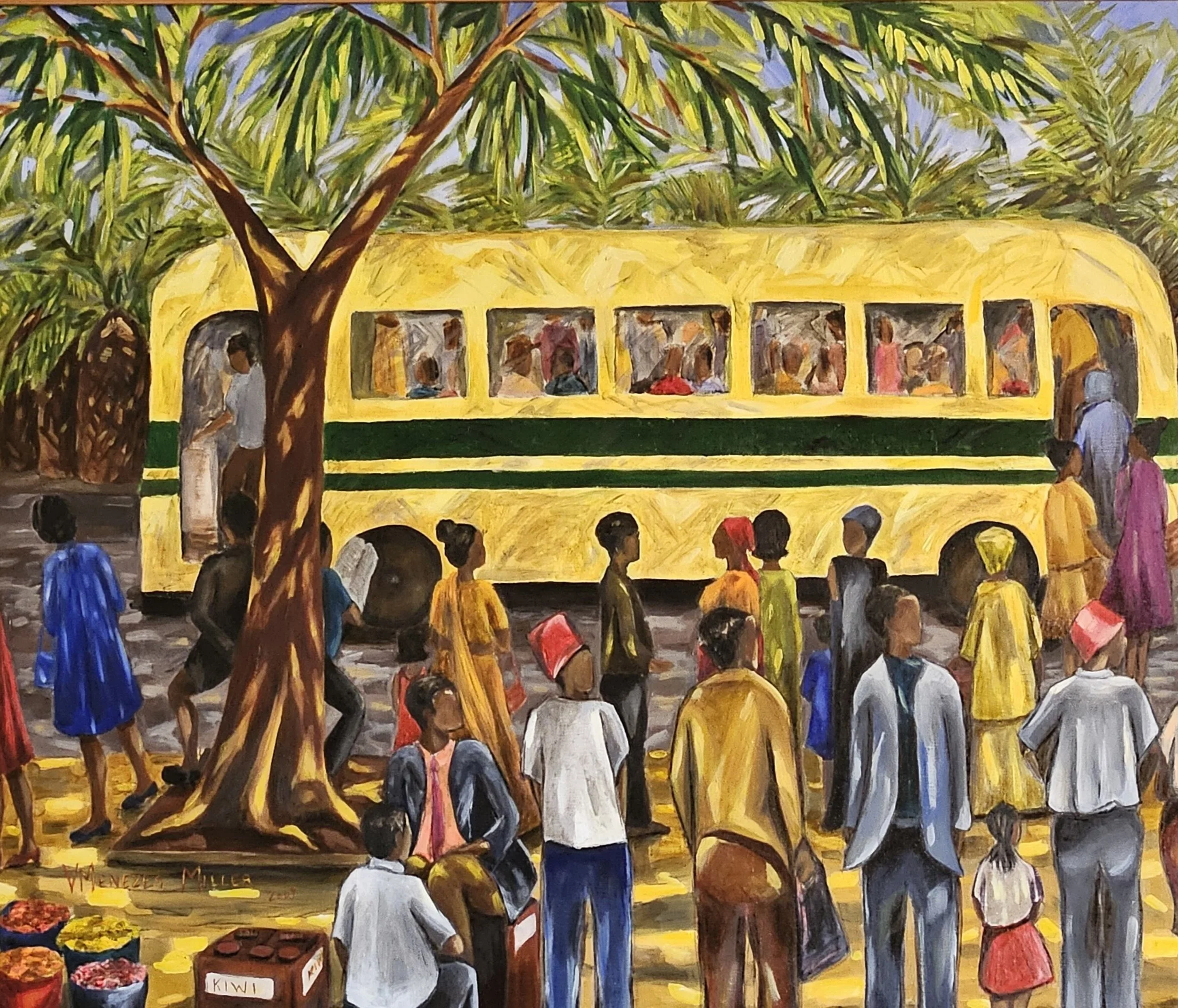 The Yellow Bus (1976) - the scene from outside my late father's business (late Pius Menezes proprietor of Minni Electronics, Nairobi)