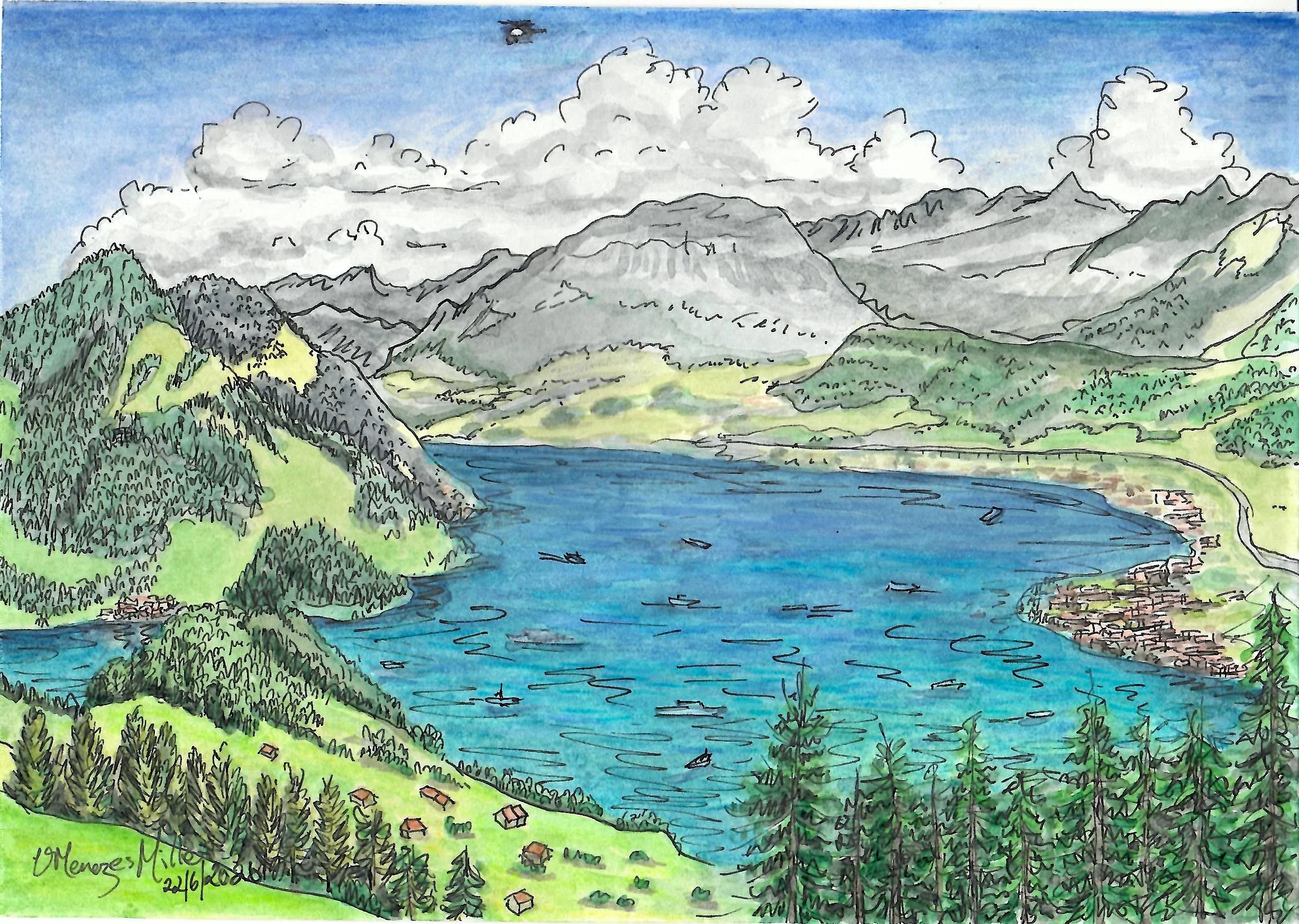 View from Villa Honegg, copyr 2026