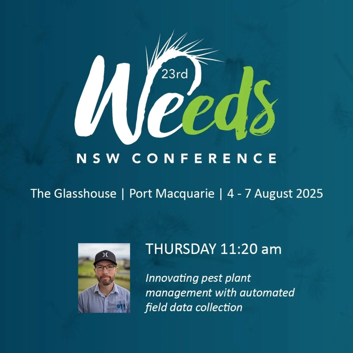 🌿&nbsp;TerraLab at the 23rd NSW Weeds Conference! 🌿

Our Director will be speaking on&nbsp;Thursday at 11:20 am&nbsp;at The Glasshouse, Port Macquarie, sharing insights on how automated field data collection is transforming pest plant management.

