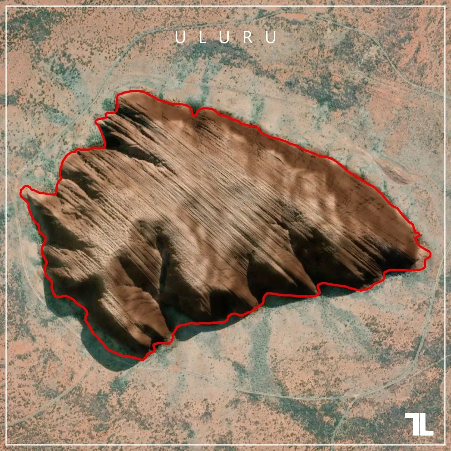 Uluru rises from the heart of the Amadeus Basin, standing 348 metres above the surrounding landscape and extending an estimated 2.5 kilometres beneath the surface.

But in the vastness of the Red Centre, its true scale can be surprisingly hard to gra