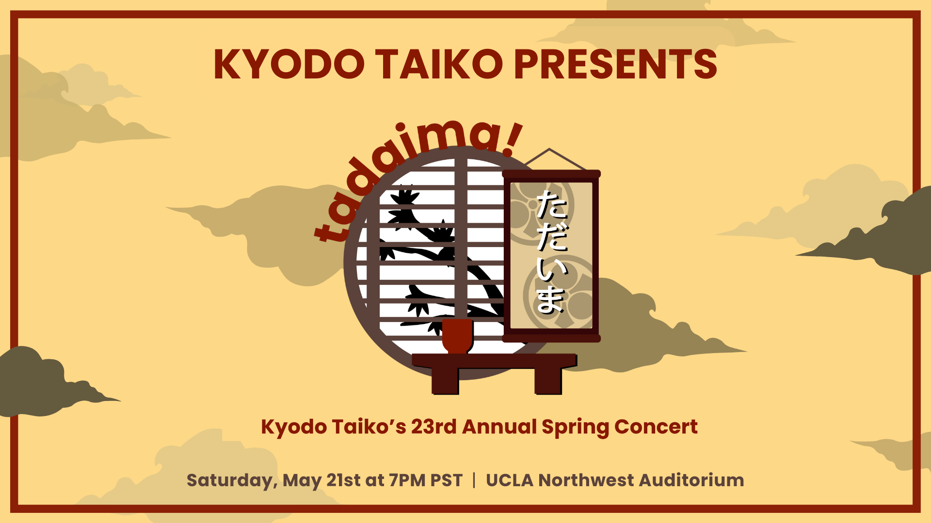Tadaima!: Kyodo Taiko's 23rd Spring Concert