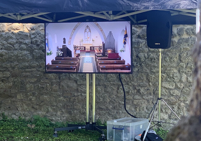 funeral TV hire 
