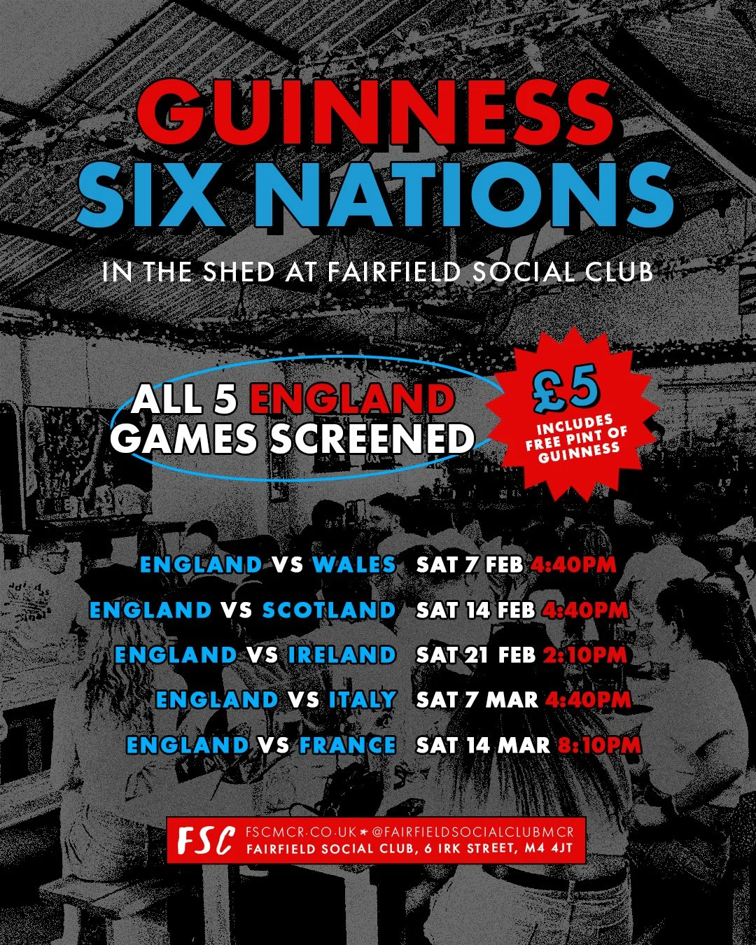 GUINNESS SIX NATIONS AT FSC 