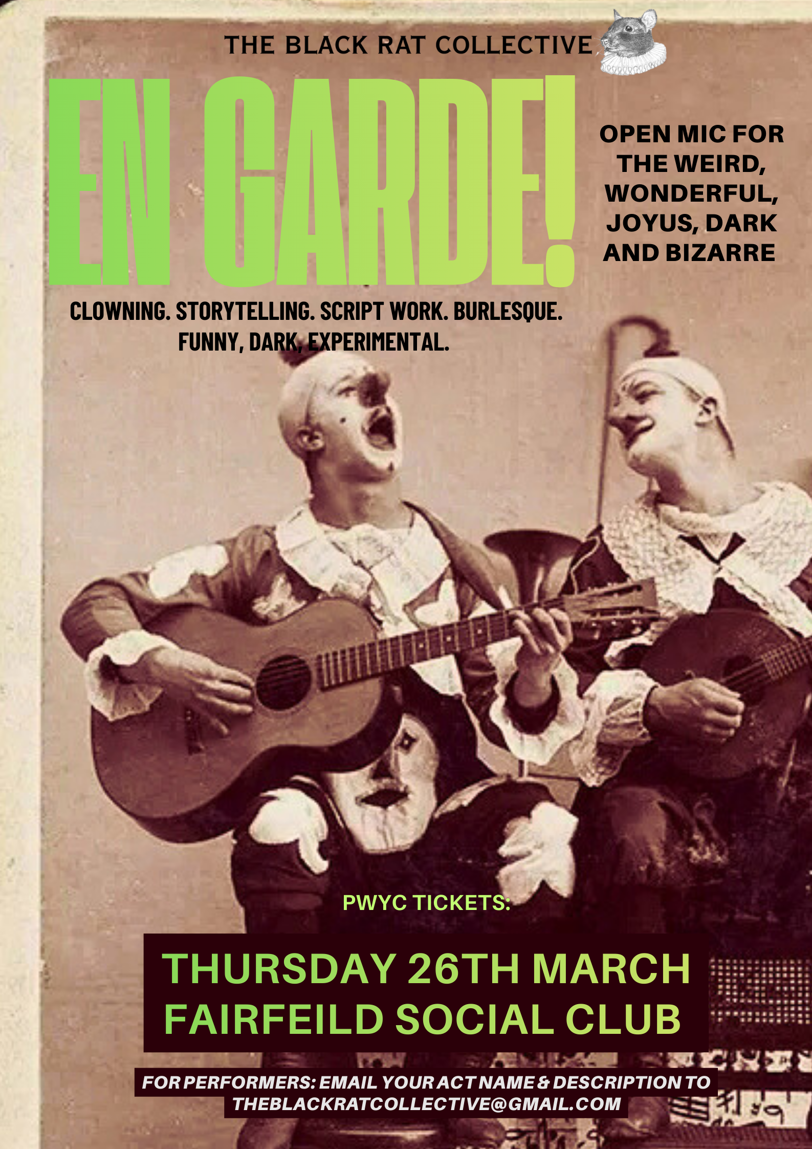 En Garde! Alternative Open Mic 