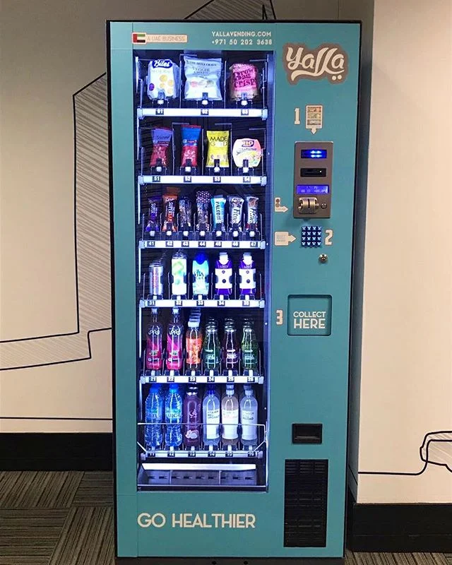 Check out our new machines at Nation Towers Abu Dhabi and grab a delicious healthy snack! #yallavending