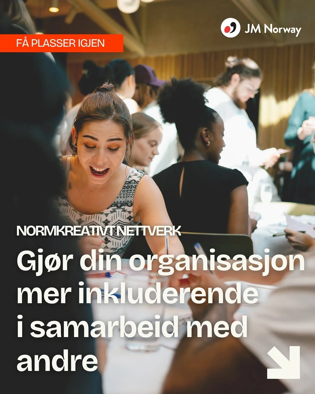 Vil du gj&oslash;re din organisasjon mer inkluderende, men skulle gjerne hatt andre i samme posisjon &aring; sparre med?

I slutten av september setter Normkreativt nettverk igang! Det er enda noen plasser igjen - bli med for &aring; bryte usynlige b