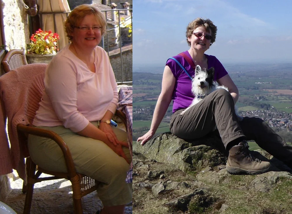 Before and after: Mandy Jones.