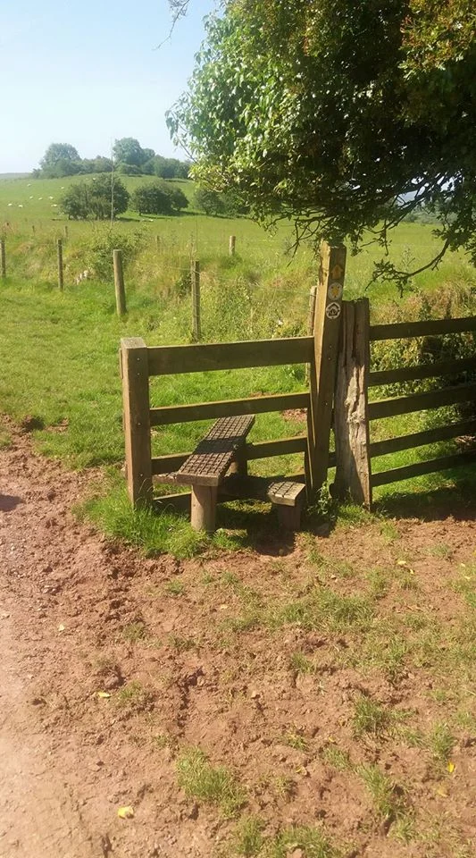 Excellent grippy surface on this redundant stile spotted by Geina Morgan.