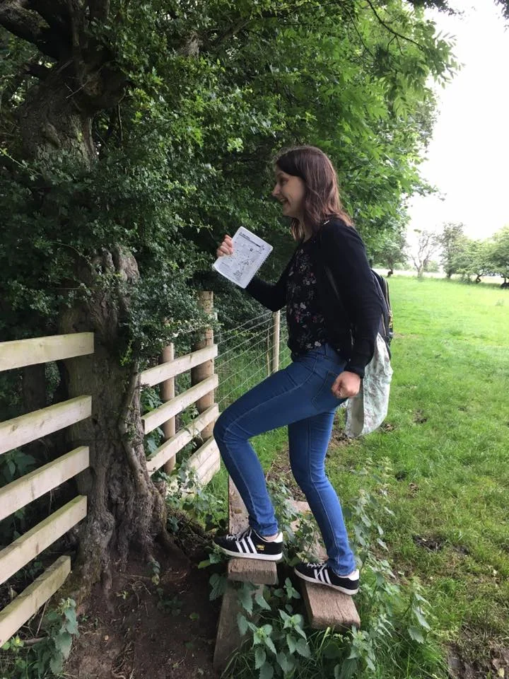 Hi ho! It's off to nowhere we go! Well played Sally Smith on the Roman Fort Walk near Hope.