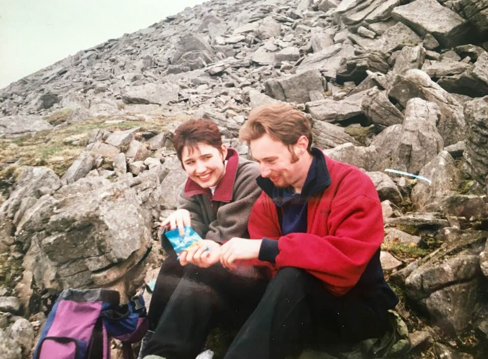 Dawn Adcock – "Lee and I sharing a packet of crisps to celebrate me say yes to him asking me to marry him. Ingleborough 1997"