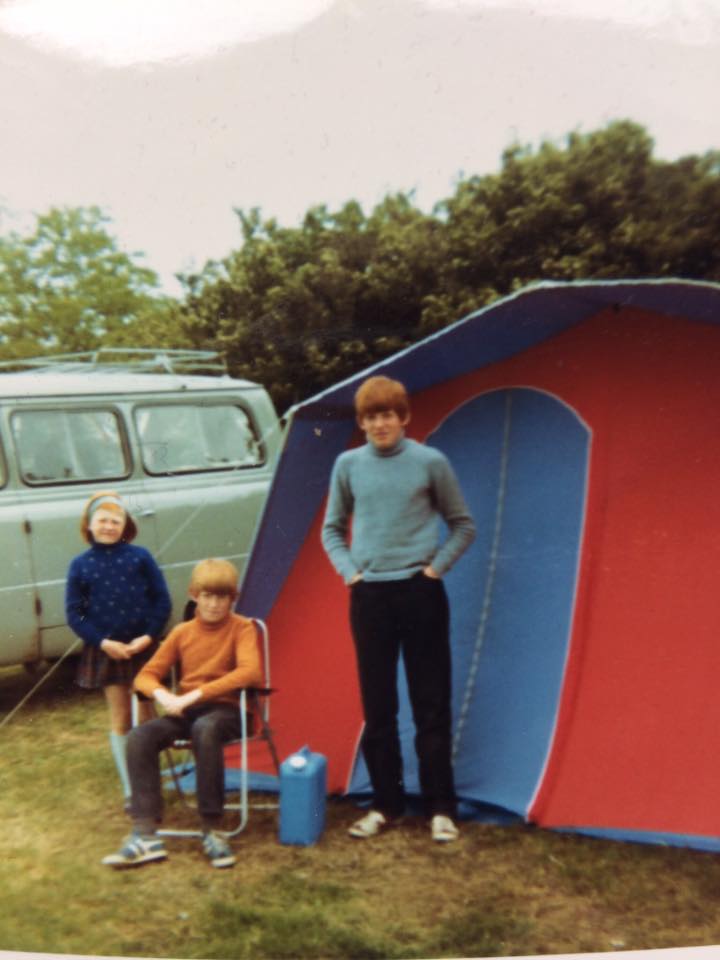 Ruth Taylor – "My first ever trip south to England after a particularly disastrous rainy few days near Fort William Brand new tent early 70s."
