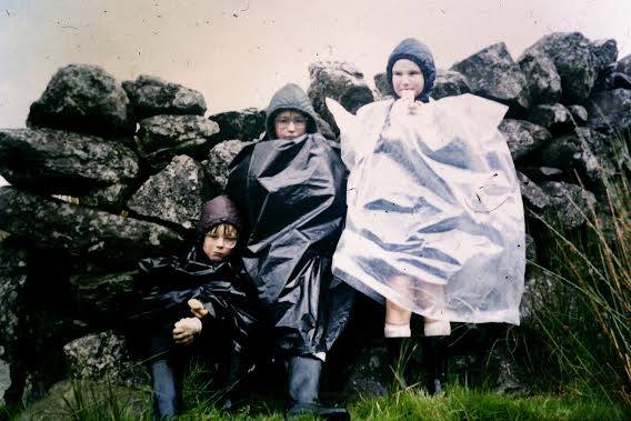 Joanne Cumine – "Kitted out to go up Snowdon mid 70s in binliners"