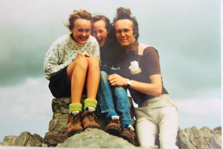 Laura Sapsed – "1989, summit of Ingleborough with dad and elder sister (I'm in the middle)."