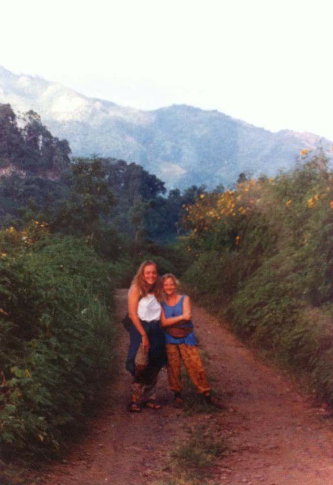 Kath Wareing - "1994 with my friend Nynke in Thailand."