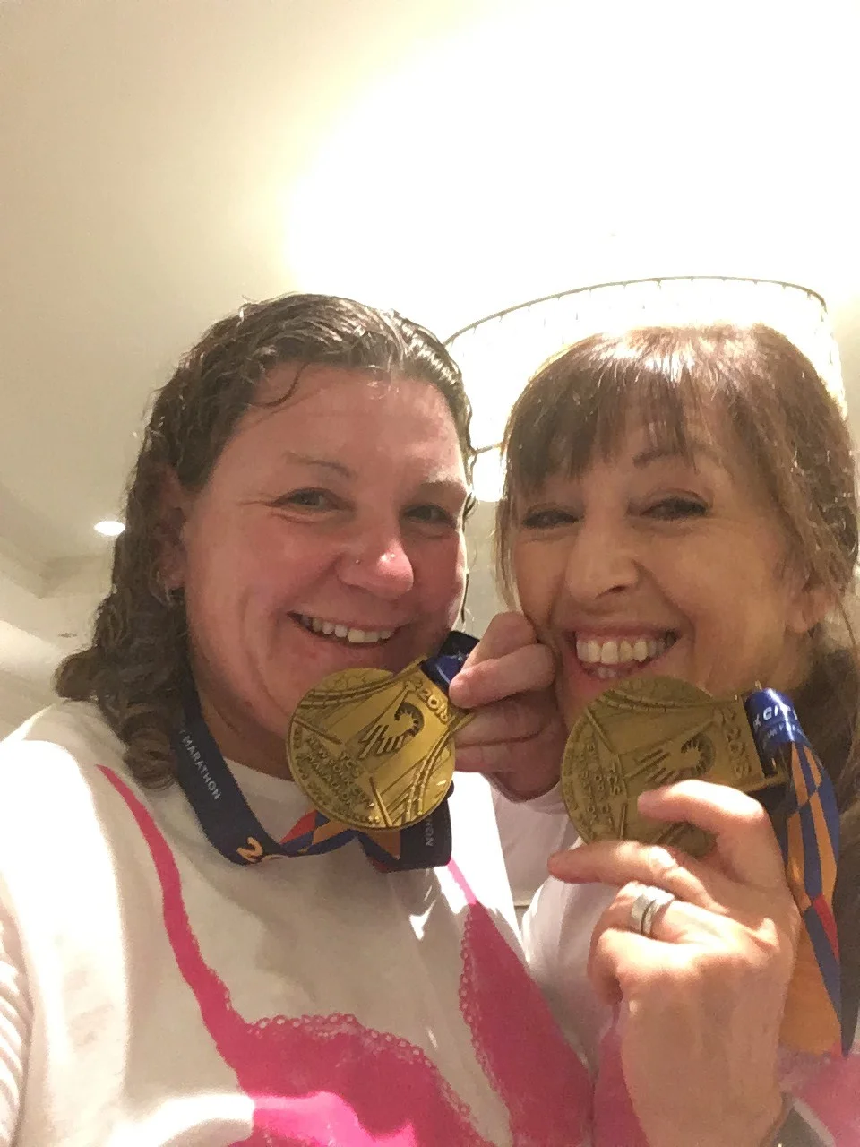 Proud moment. I got the same medal as Nina!
