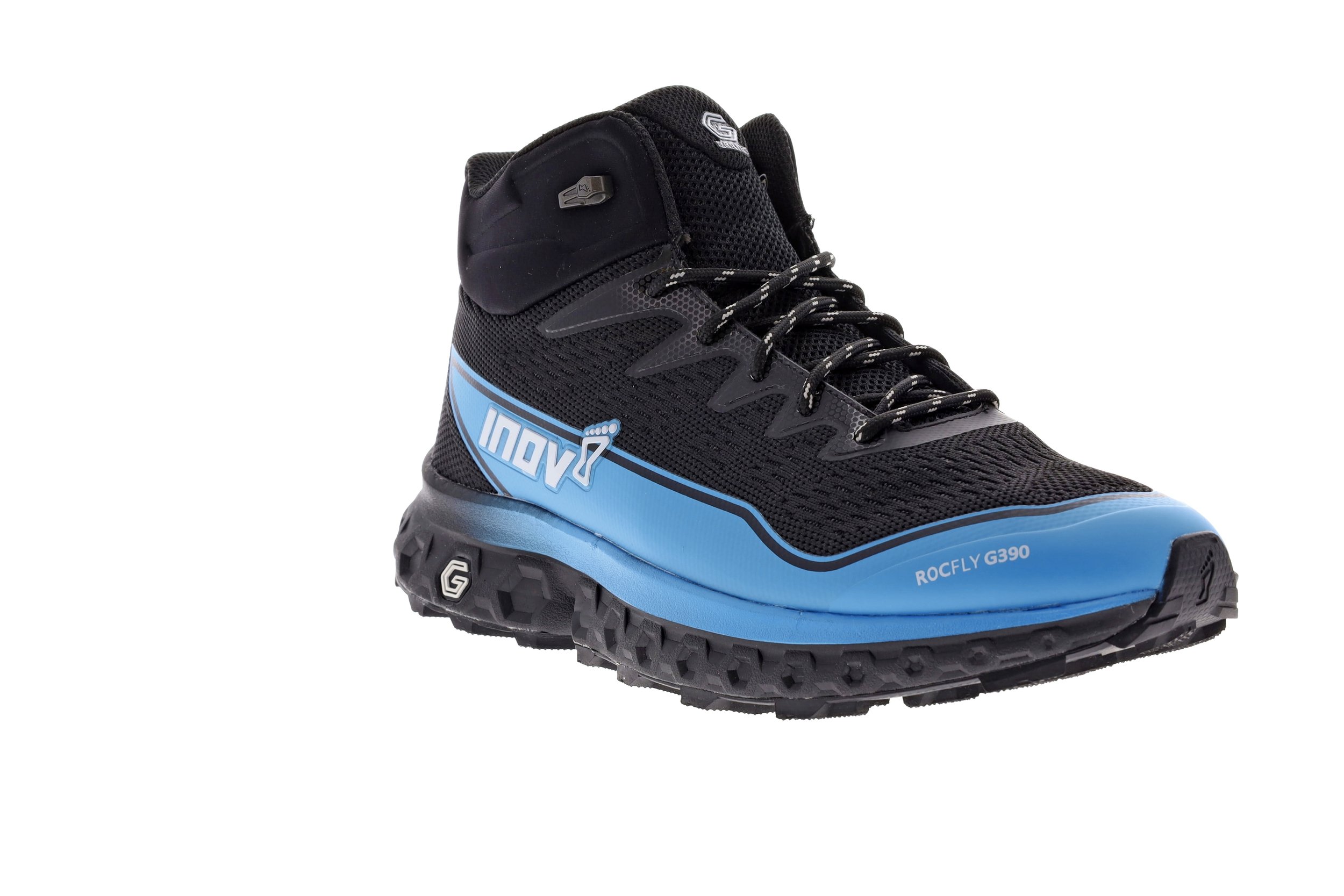 Graphene Inov-8 Roclite 370 Mens G-Grip WATERPROOF Hiking Boots Black/Blue 