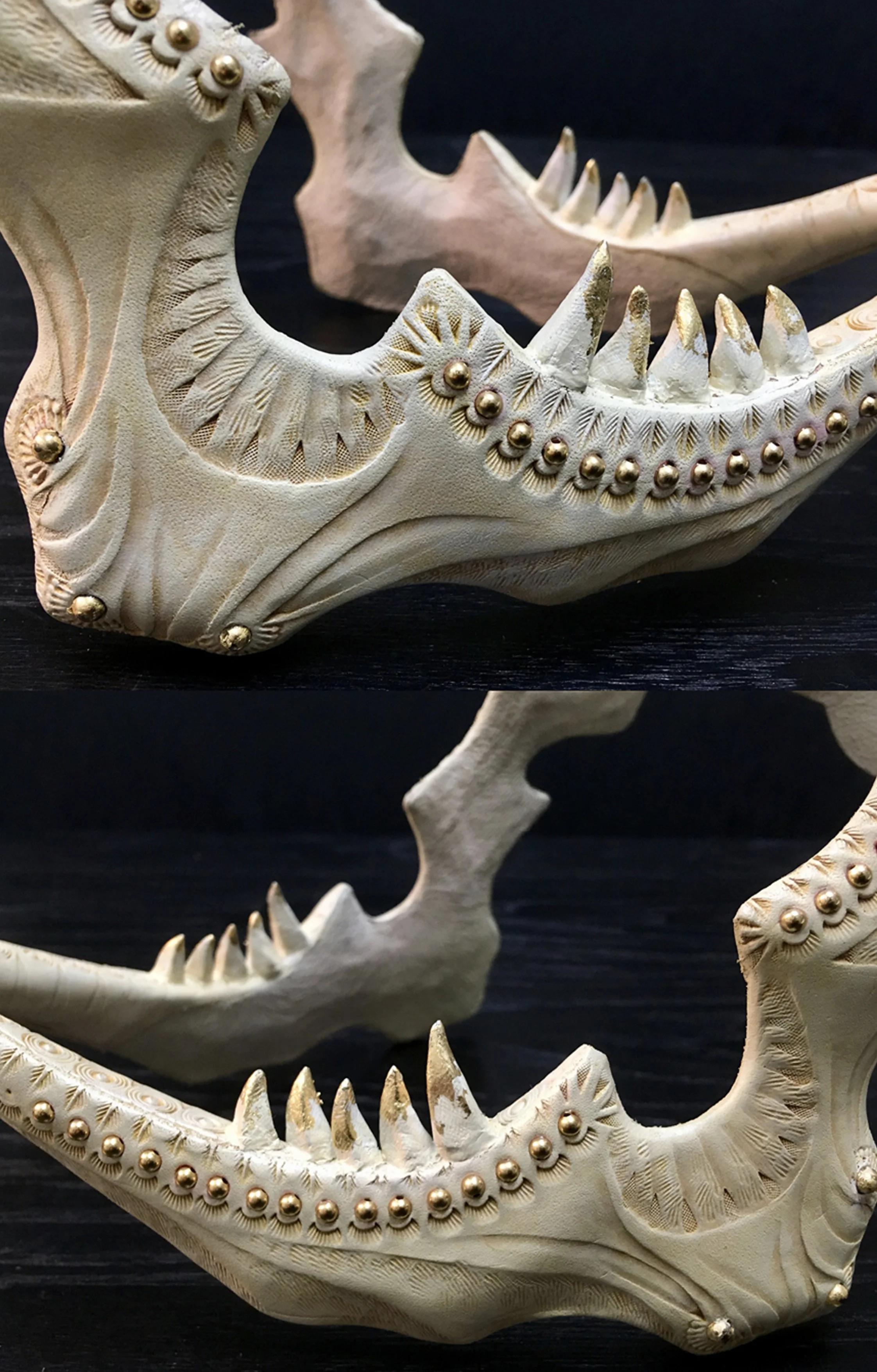 Leather Jaw Headpiece