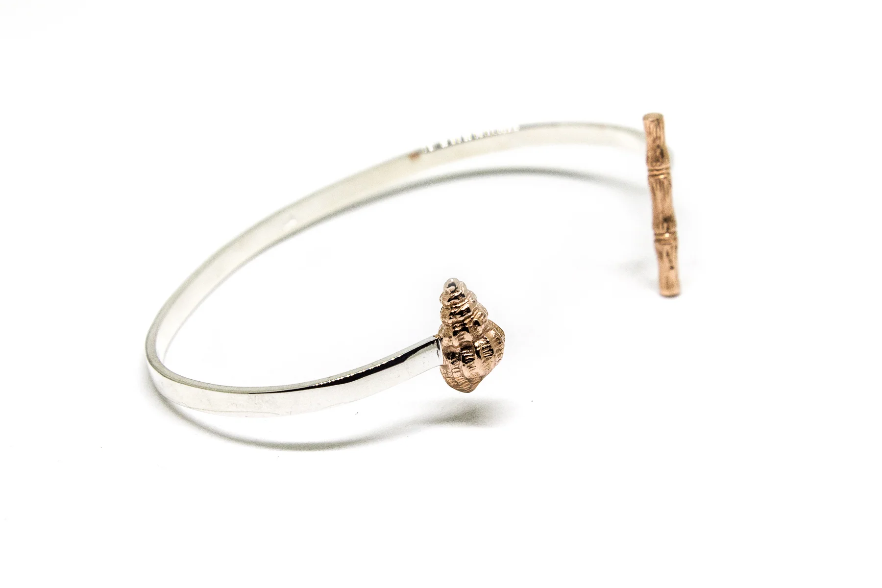 shell & bamboo braclet rose:silver 3.jpg