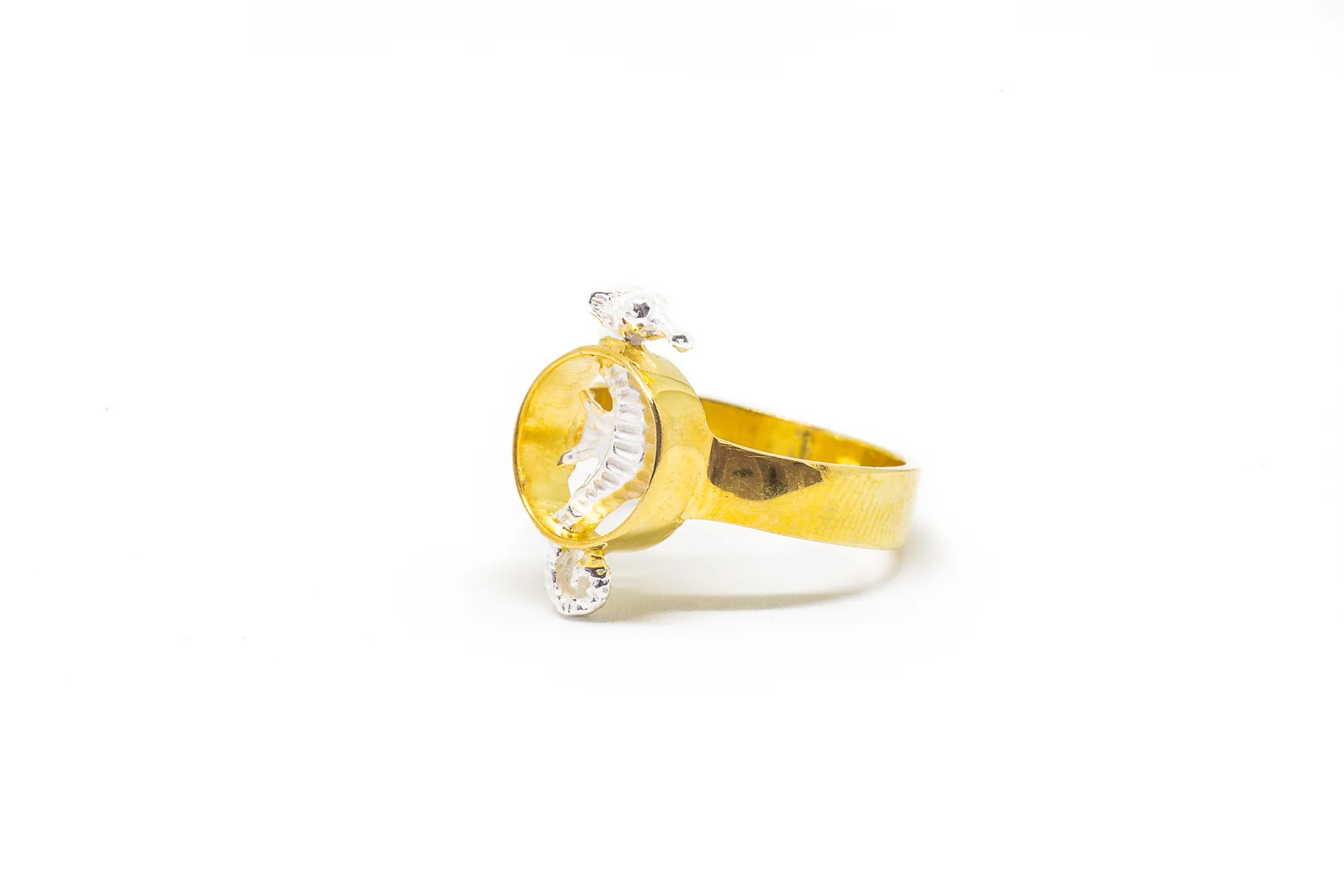 SEAHORSE RING - SILVER SH GOLD RING (2 of 3).jpg