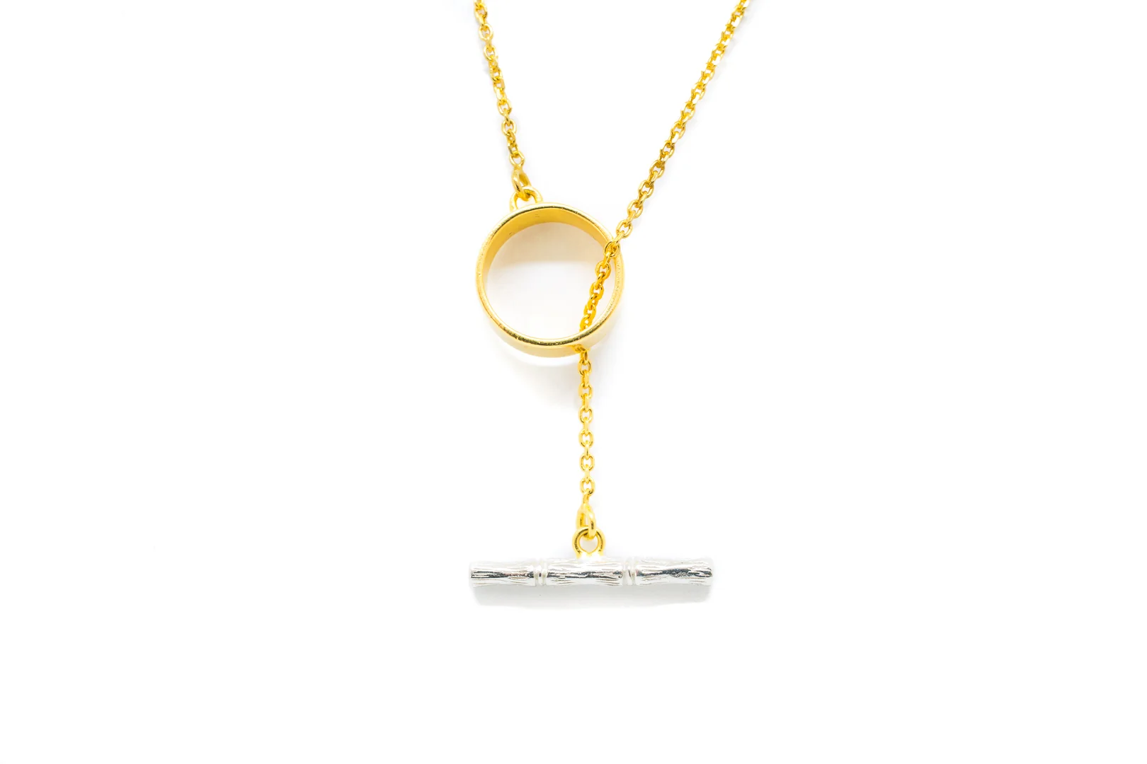 BAMBOO CIRCLE LARIOT - GOLD WITH SILVER BAMBOO (1 of 3).jpg