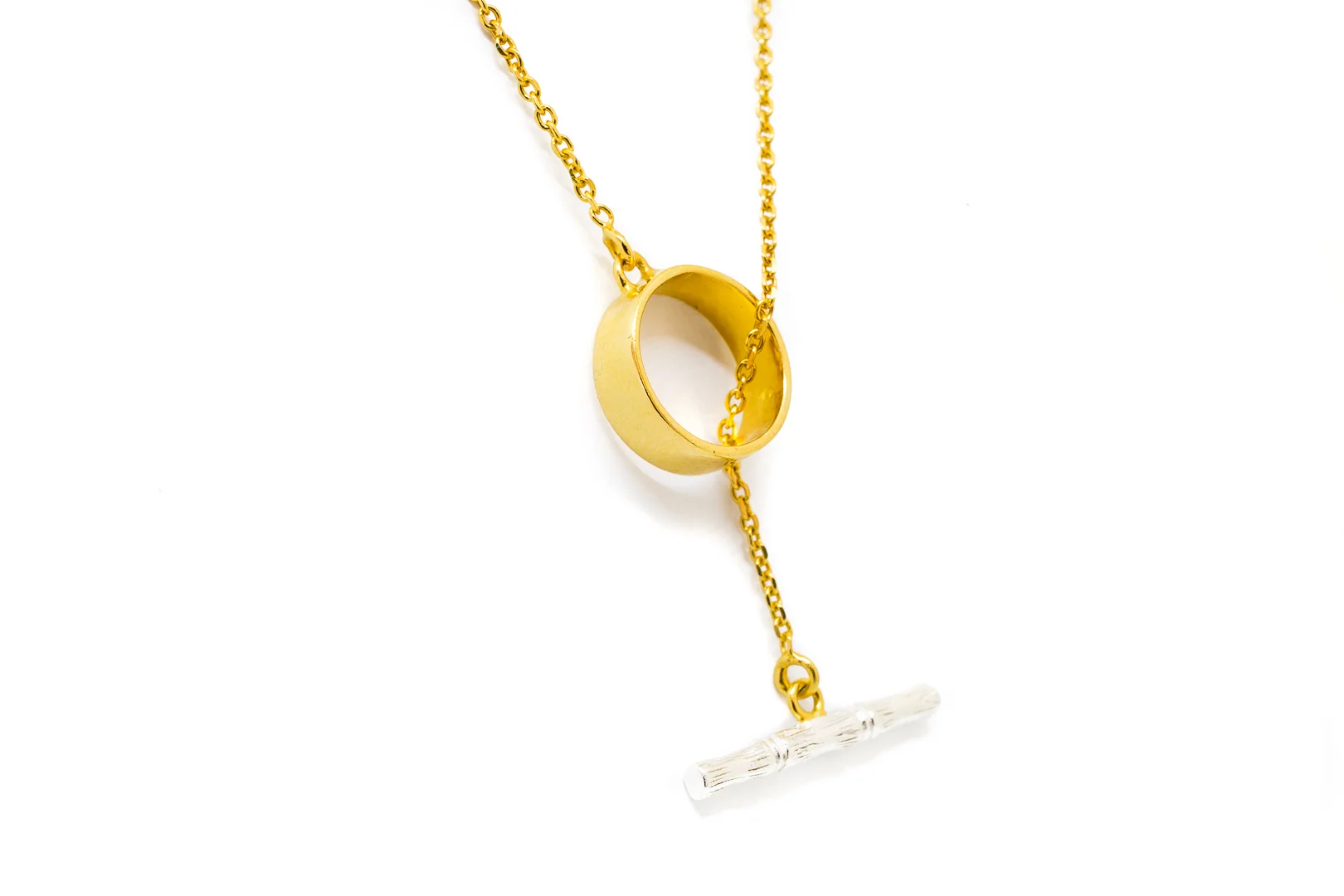 BAMBOO CIRCLE LARIOT - GOLD WITH SILVER BAMBOO (3 of 3).jpg