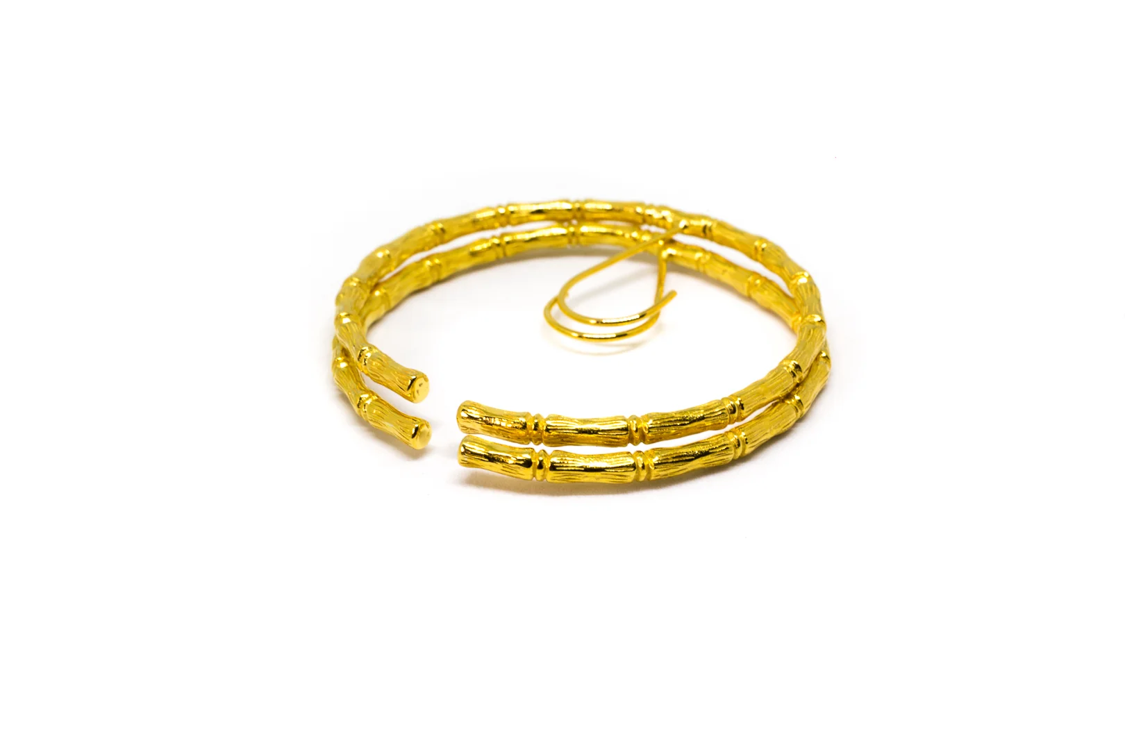 GOLD BAMBOO ILLUSION HOOP EARING (4 of 4).jpg