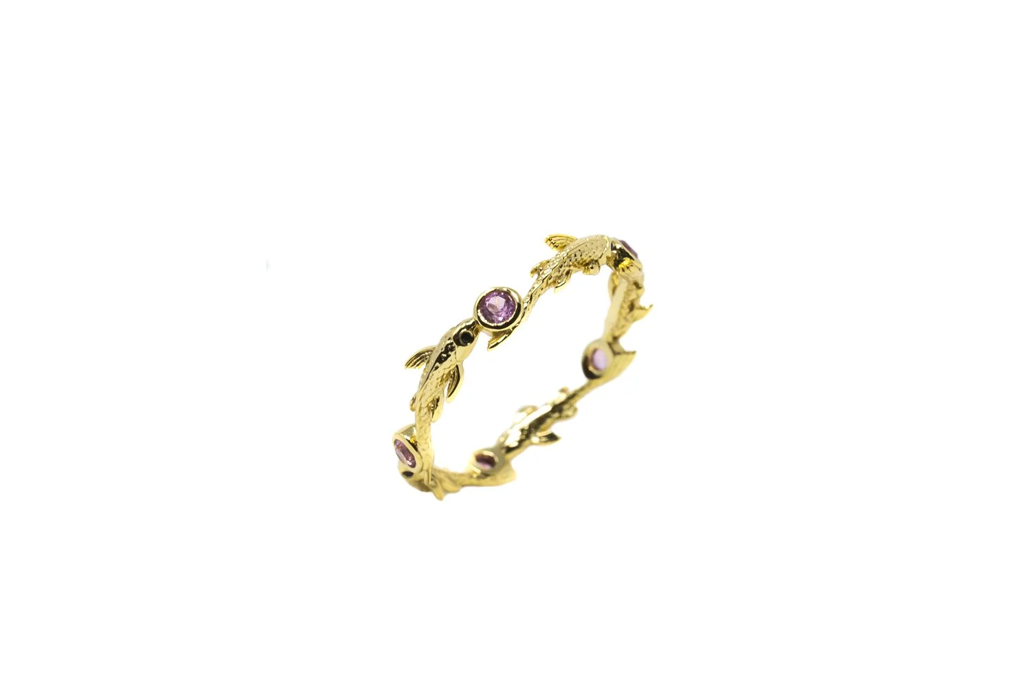 ETERNITY FISH RING - PINK T - GOLD 02.JPG