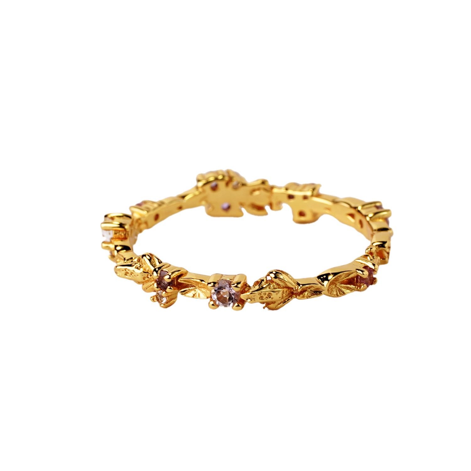 Lilypad & Frog Eternity Band- Dusk Edition, Gold
