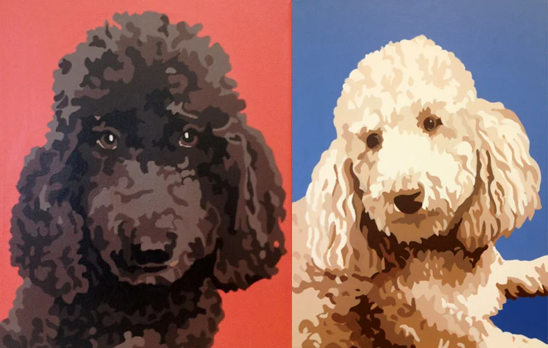 Portraits of Bob and Will...Nell's older brothers (copyright 2012 Nina Davidowitz)