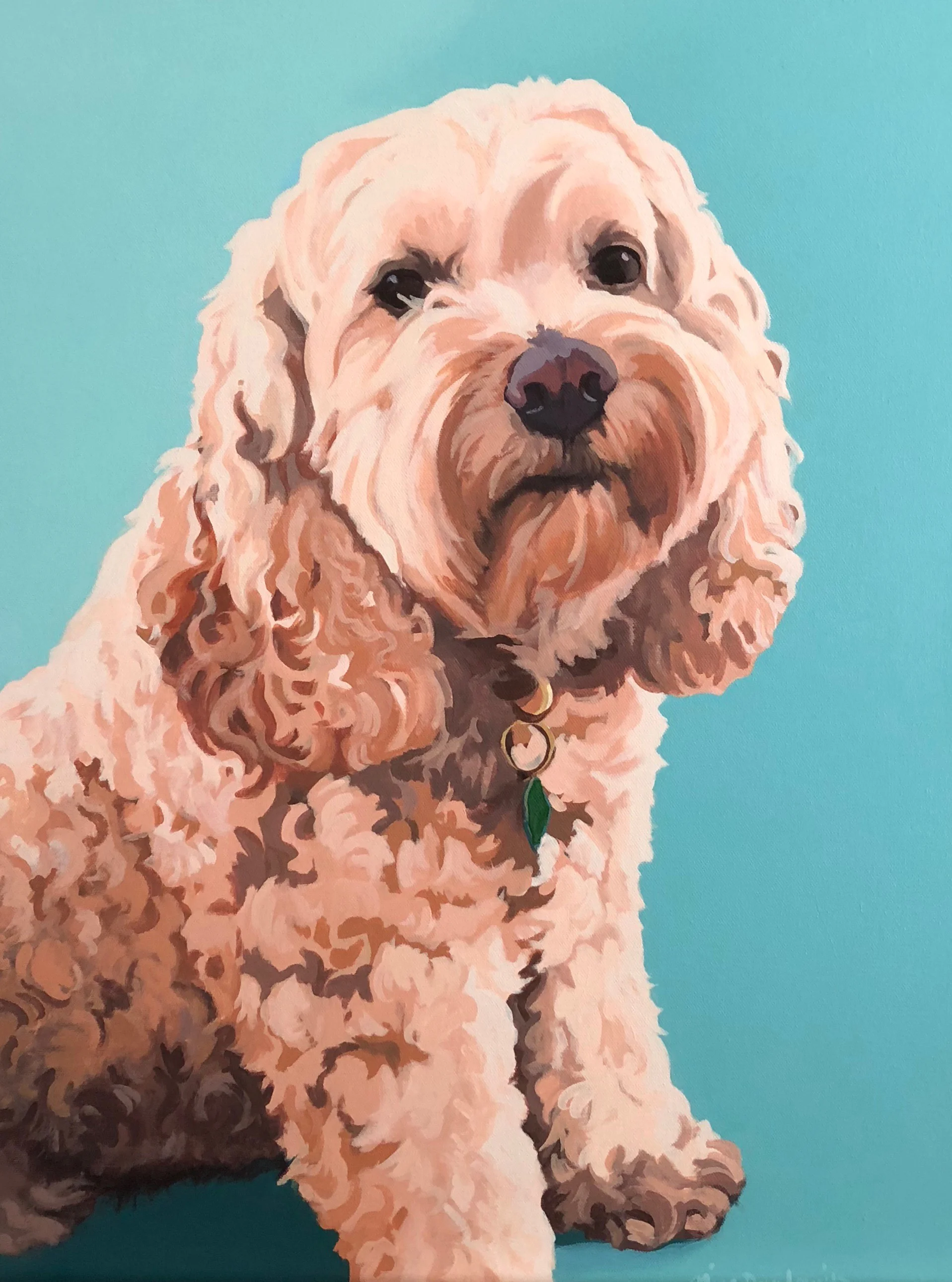 “Portrait of George”, acrylic on canvas, 18” x 24”, 2018