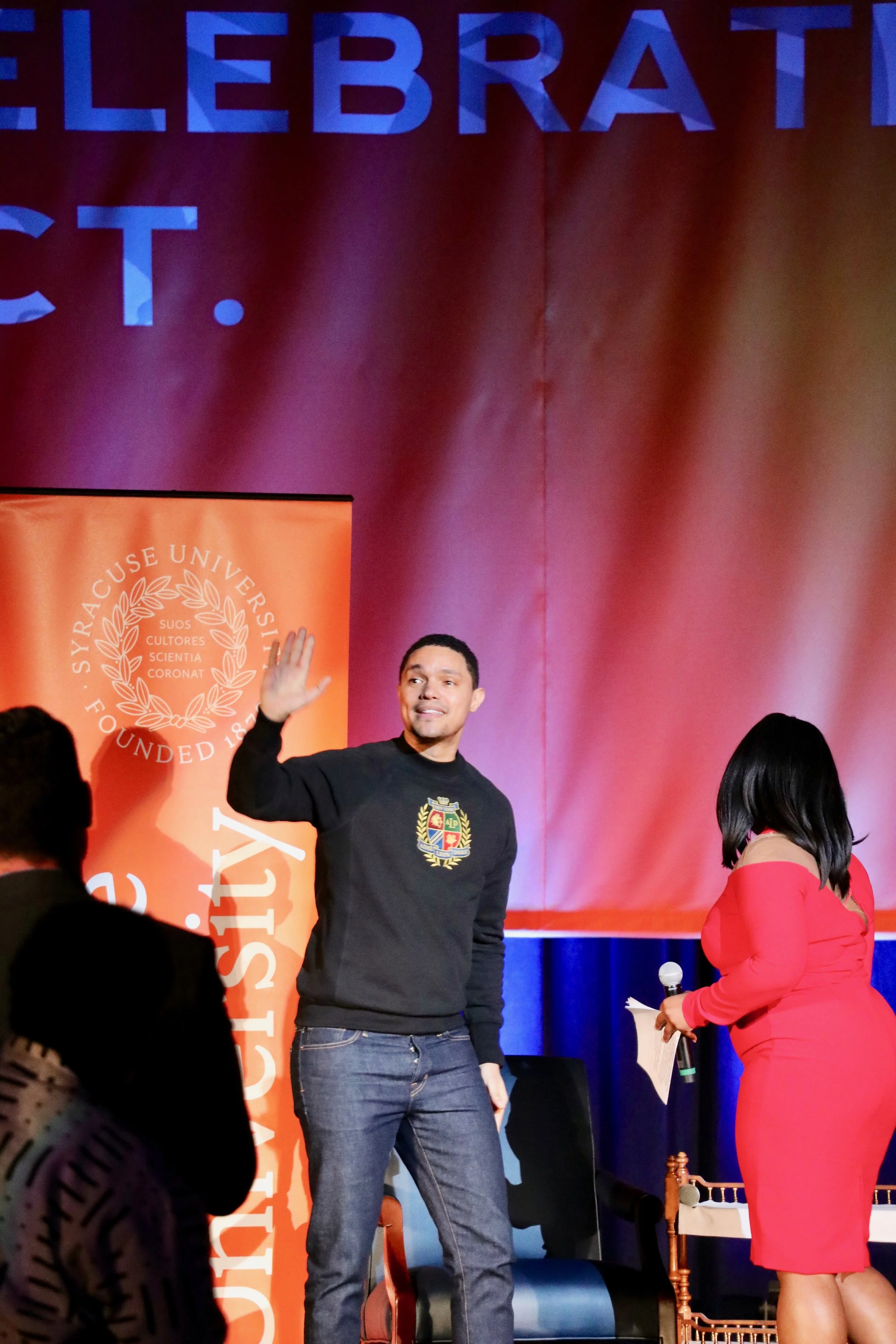 “I’m only where I am because I am standing on the shoulders of giants,” Trevor Noah on the people that shaped and inspired him. Photo by Saniya More .