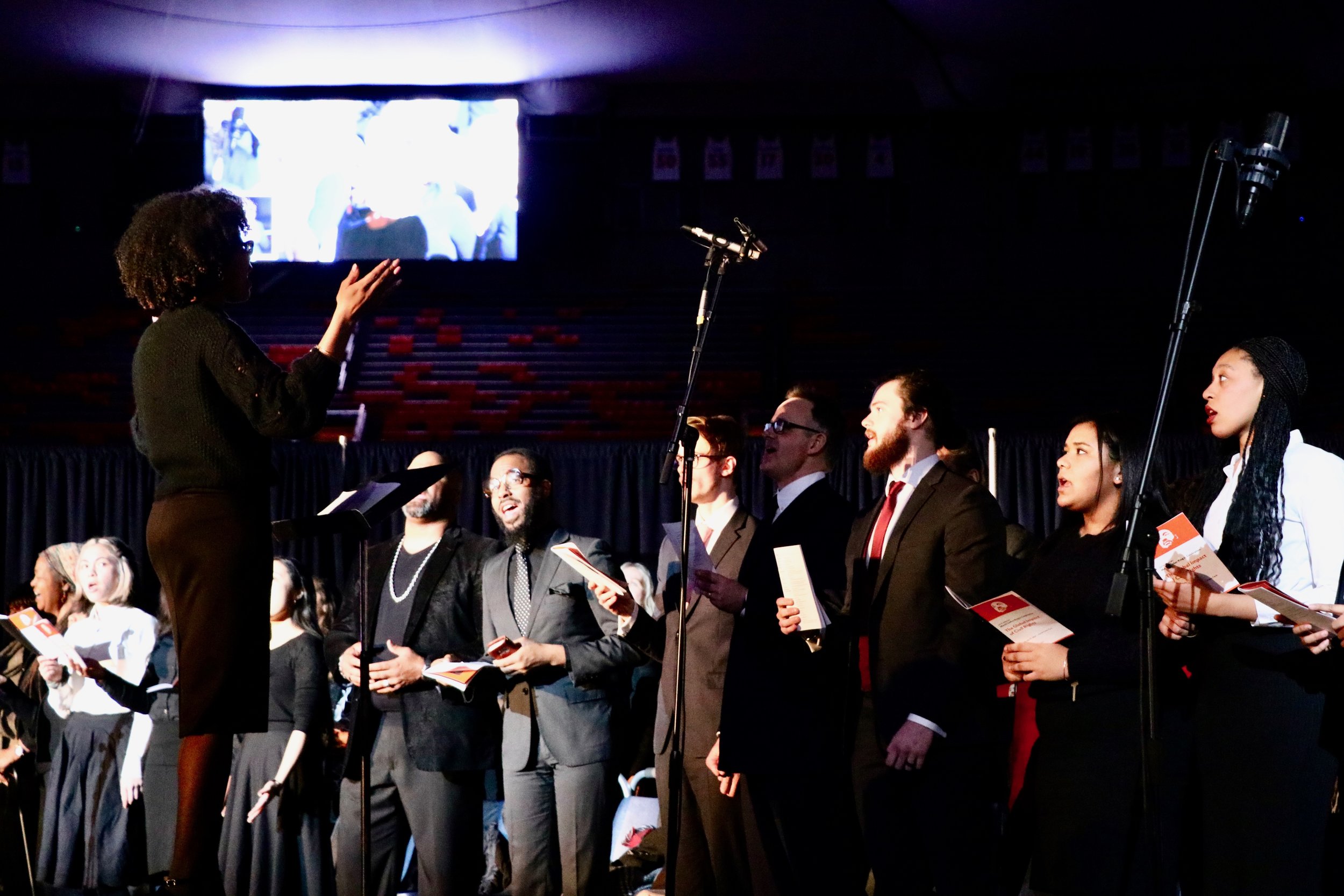The Black Celestial Choral Ensemble performs. Photo by Saniya More.
