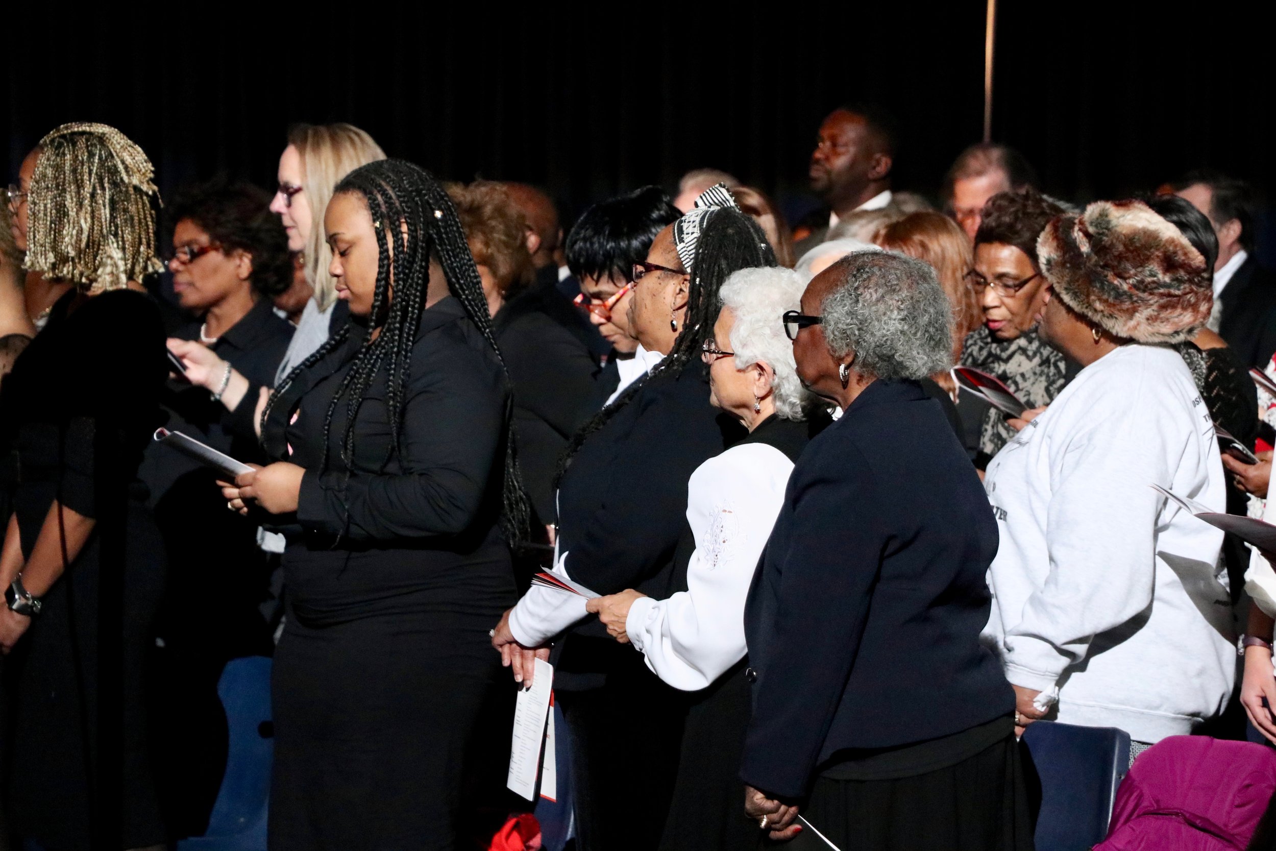 The Black Celestial Choral Ensemble performs. Photo by Saniya More.