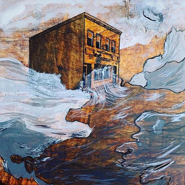 Missing Bean Hollow ☕️ .
.
.
.
.
#artistsoninstagram #indiaink #inkdrawing #drawing #painting #marylandartist #bmoreart #baltimoremd #ellicottcitymd #ecstrong #water #blackandwhite #flooding #flood #beanhollowcoffee