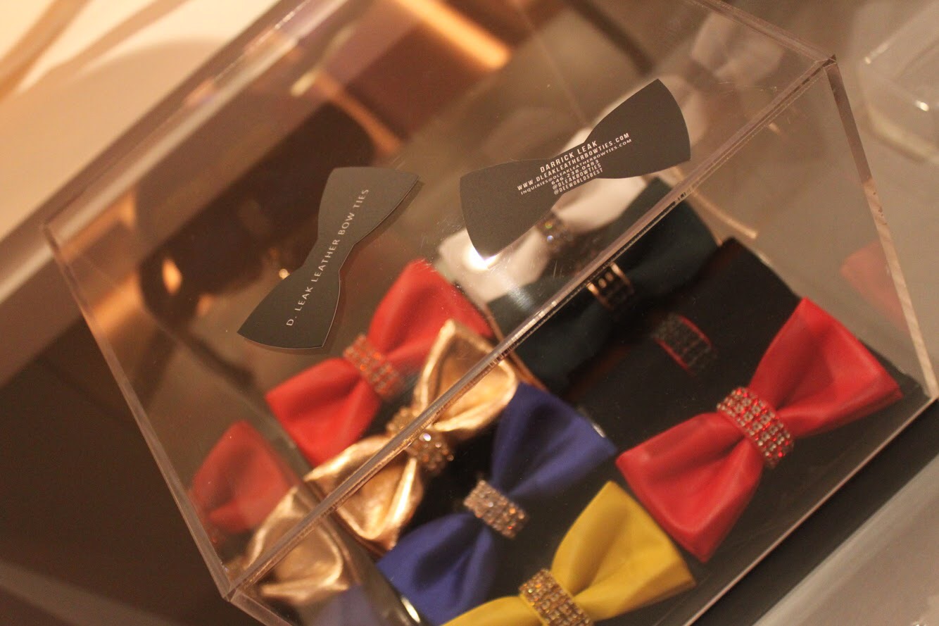 D. Leak's (colorful) Leather Bow-Ties. Photo: Durrell Leak