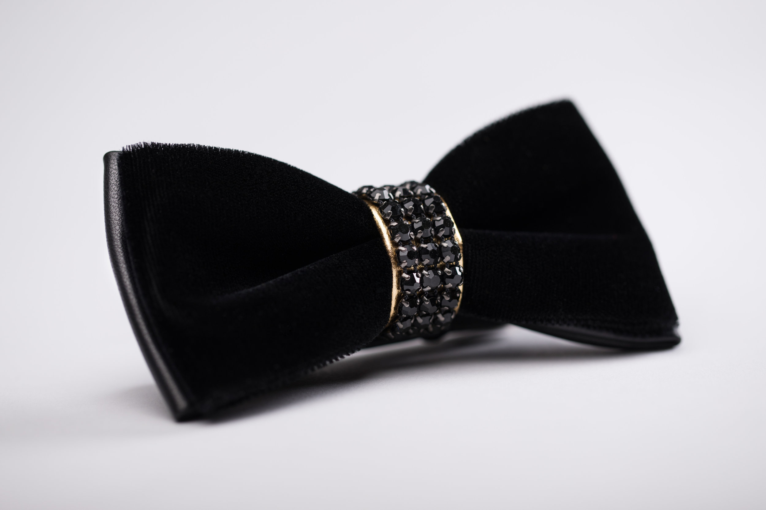 Close-up photo of the "Ford" bow tie by D. Leak Bow-Ties. Photo: Norman Oates Photography