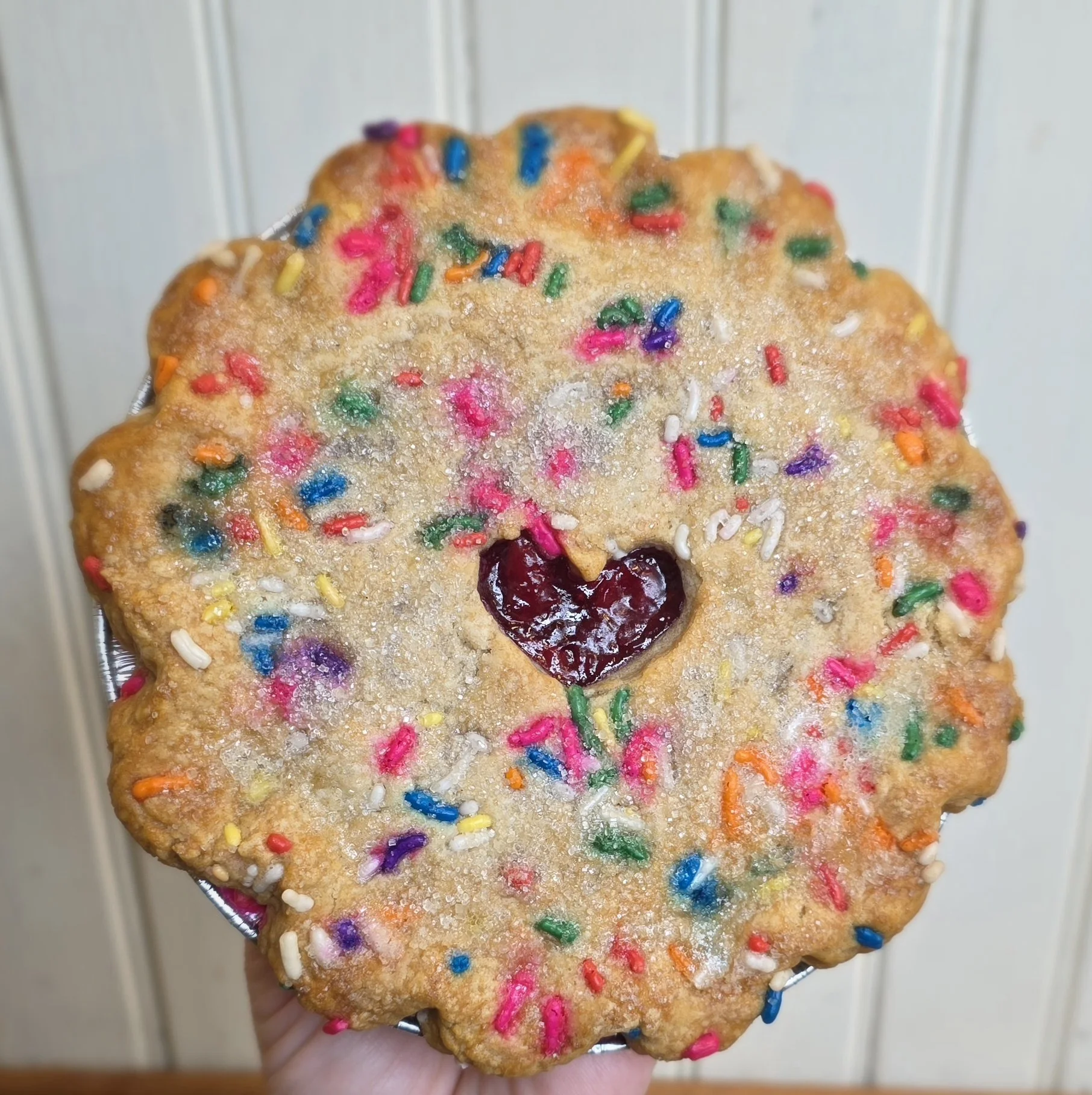 Funfetti Cherry Almond Pie - Vegan