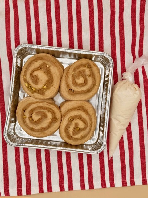 Take & Bake Pistachio Cardamom Buns - 4 Pack