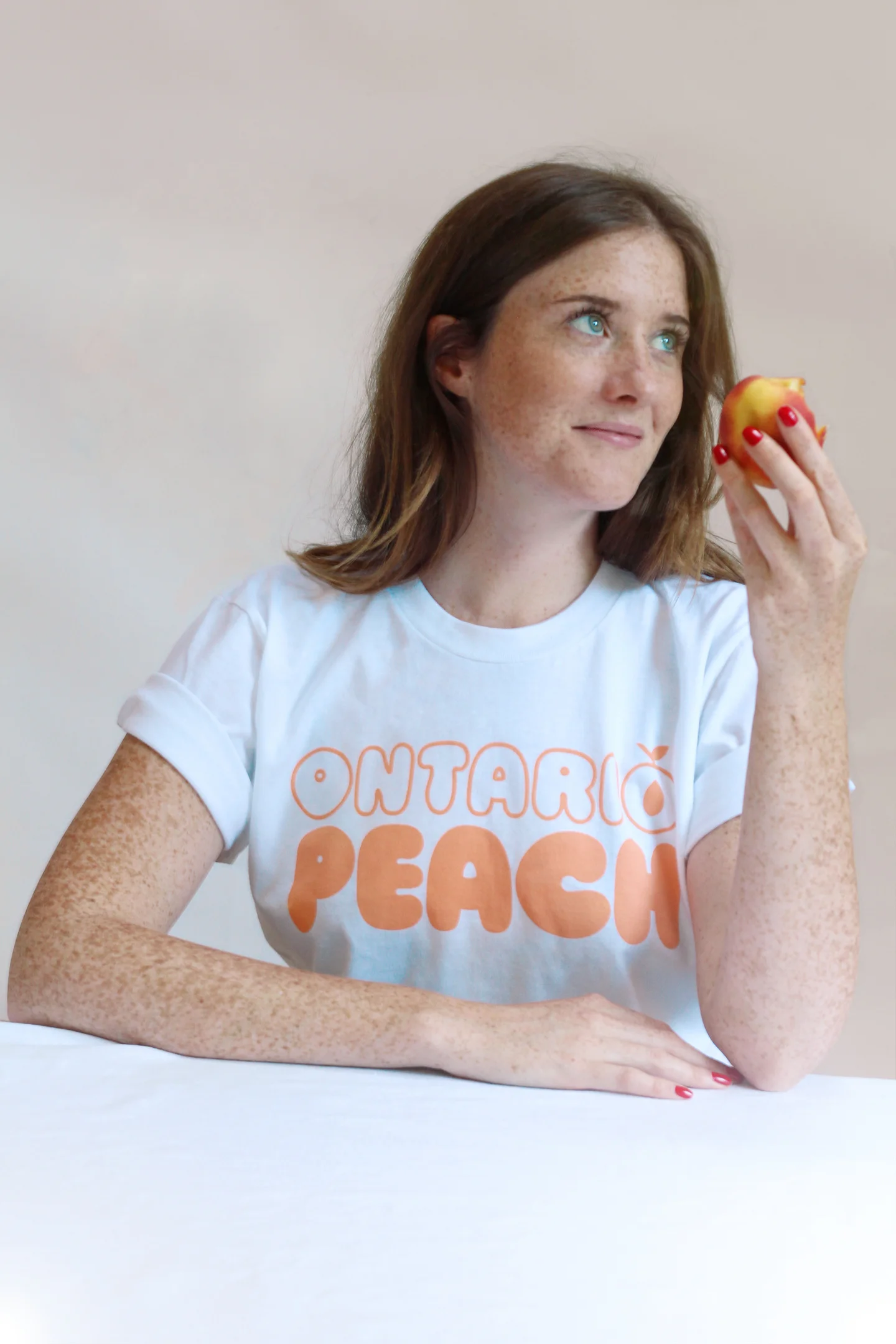 Ontario Peach T-Shirt - Sainte-Cécile edit 4 web res.jpg