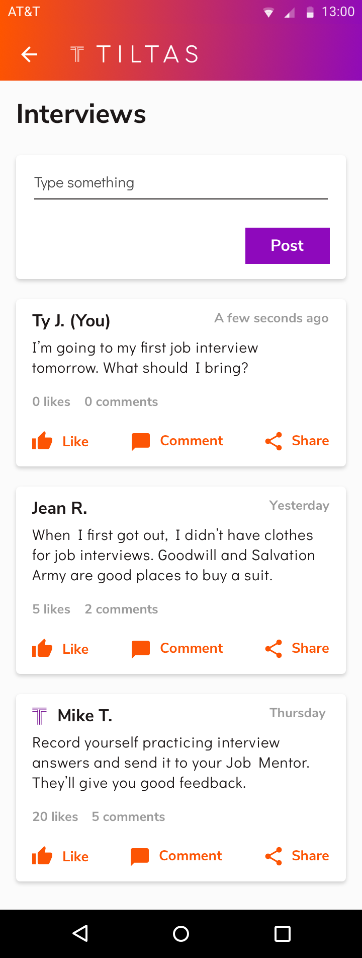 16 Interviews posted.png