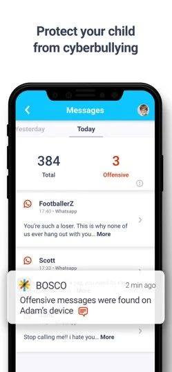 Social media child safety company Bosco's app