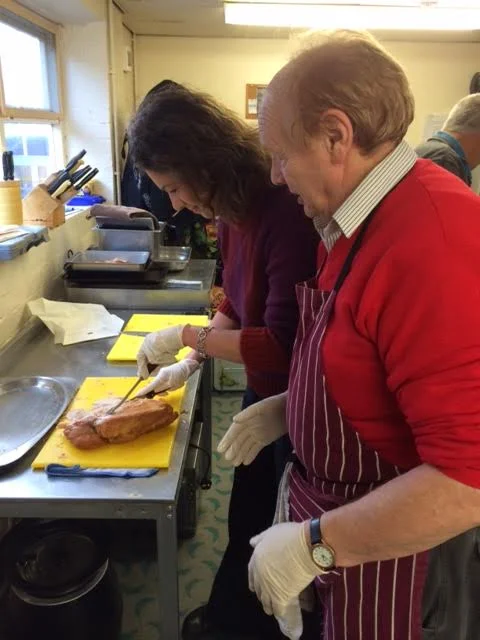 Sarah Champion enjoys a Christmas dinner at Shiloh Rotherham