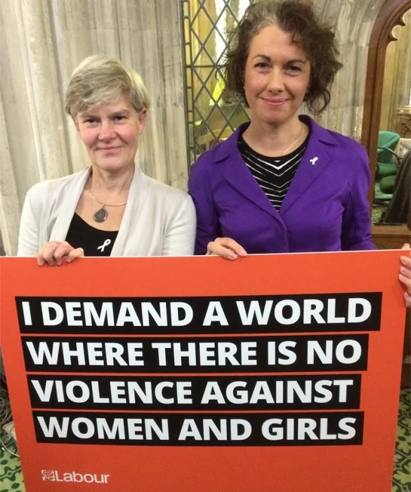 Sarah demands an end to violence against women and girls