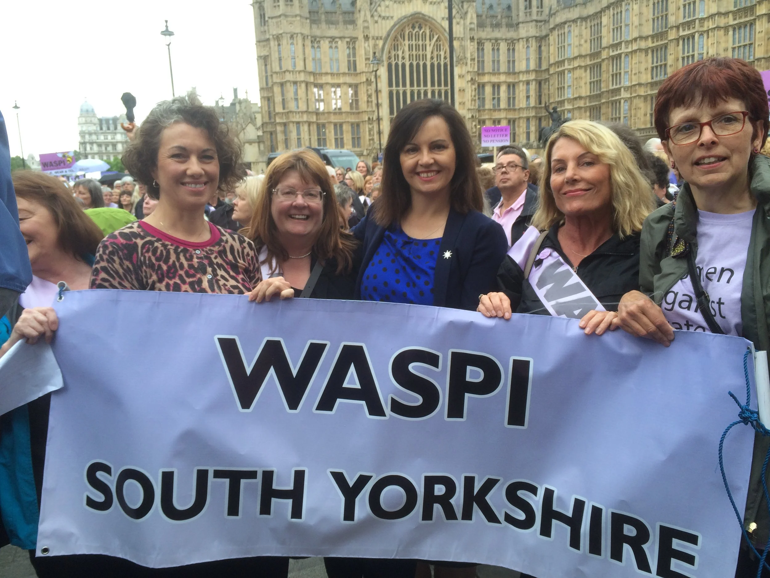 Sarah joins State Pension Age Campaigners to protest